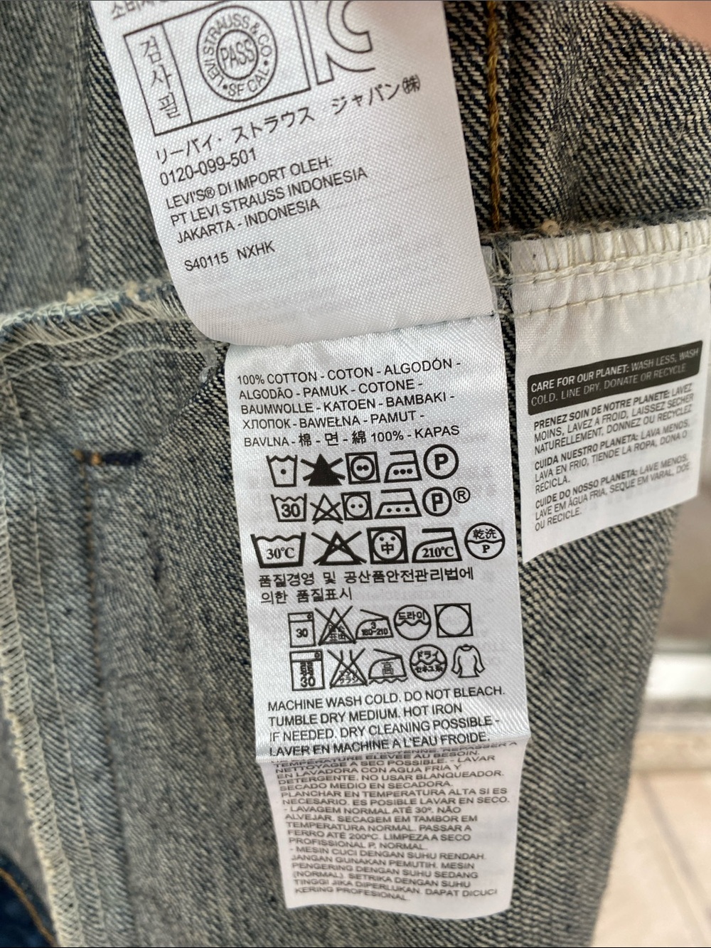 Customized LEVI’S Jean Jacket L - Picture 8 of 10